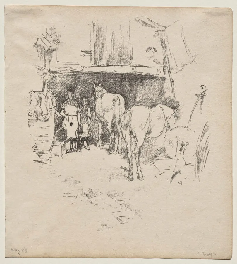 The Smith's Yard, by James McNeill Whistler, 1895