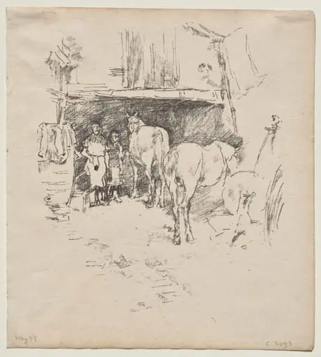 The Smith's Yard, by James McNeill Whistler