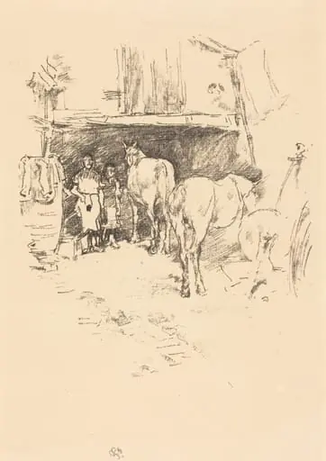 The Smith's Yard, by James McNeill Whistler