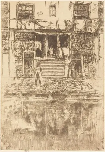 The Steps, Amsterdam, by James McNeill Whistler