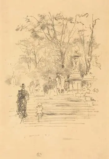The Steps, Luxembourg, by James McNeill Whistler
