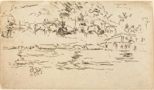 The Towing-Path, by James McNeill Whistler