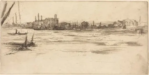 The Troubled Thames, by James McNeill Whistler