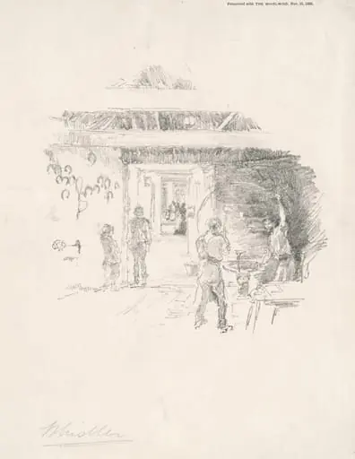 The Tyresmith, by James McNeill Whistler