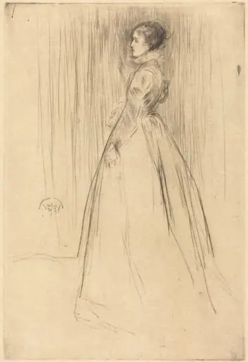 The Velvet Dress, by James McNeill Whistler