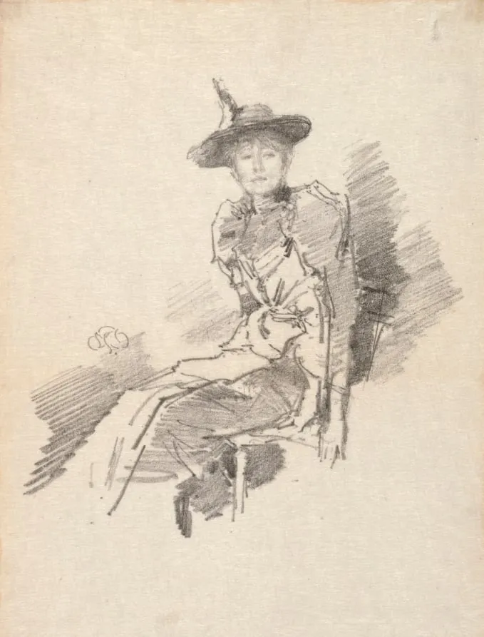 The Winged Hat, by James McNeill Whistler, 1890