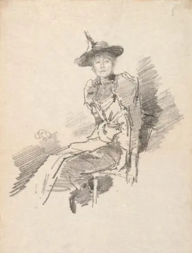 The Winged Hat, by James McNeill Whistler