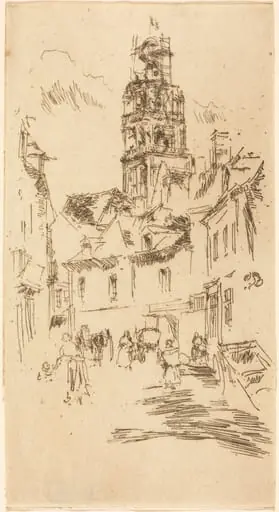 Tour St. Antoine, Loches, by James McNeill Whistler