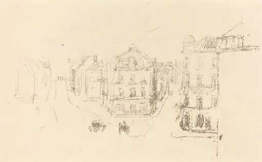 Trial Sketch: Grand Rue, Dieppe, by James McNeill Whistler