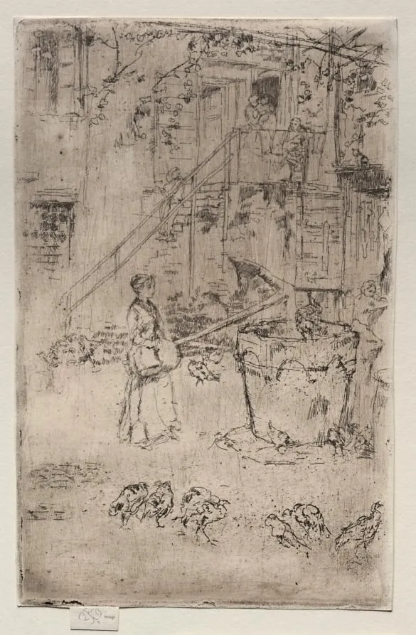 Turkeys, by James McNeill Whistler, 1886