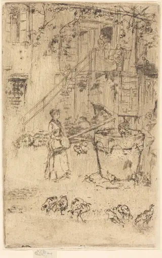 Turkeys, by James McNeill Whistler, 1880