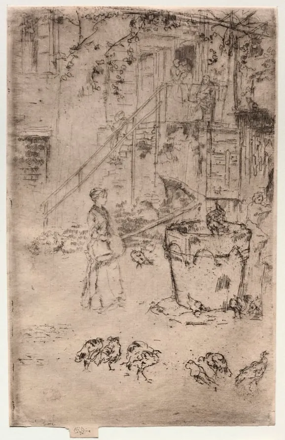 Turkeys, by James McNeill Whistler, 1880