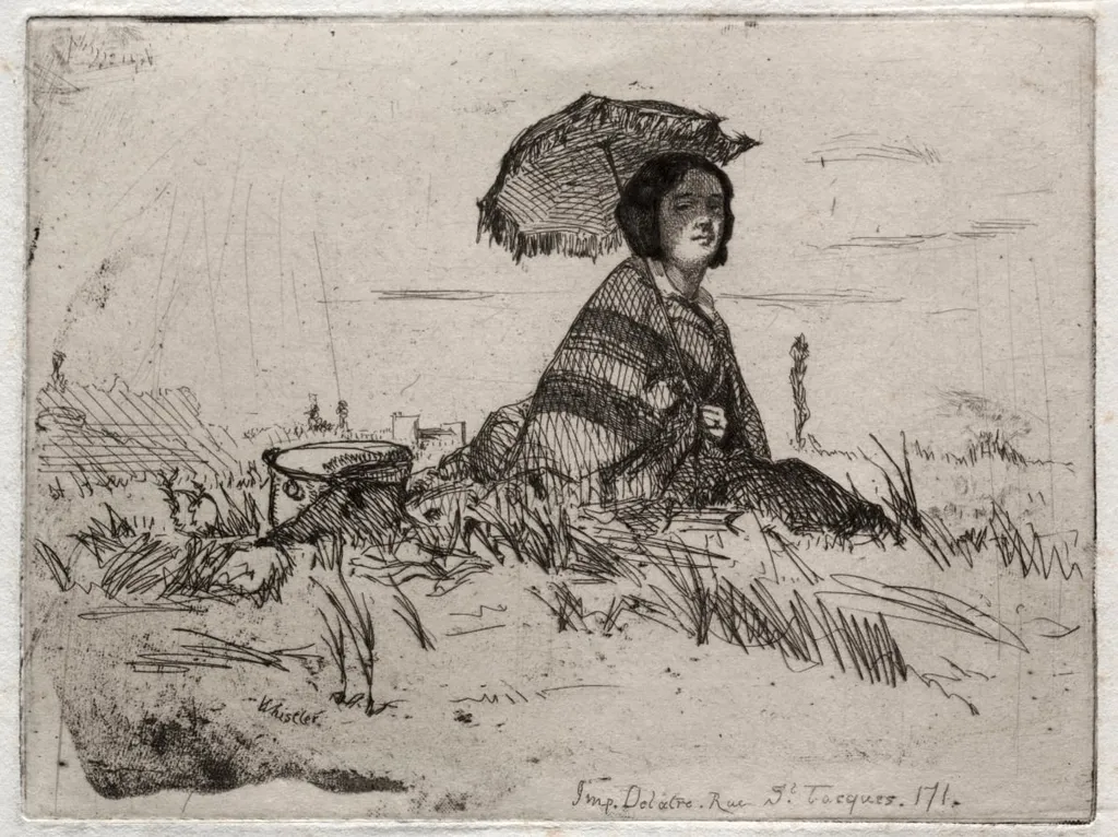 Twelve Etchings from Nature: En Plein Soleil, by James McNeill Whistler, 1858