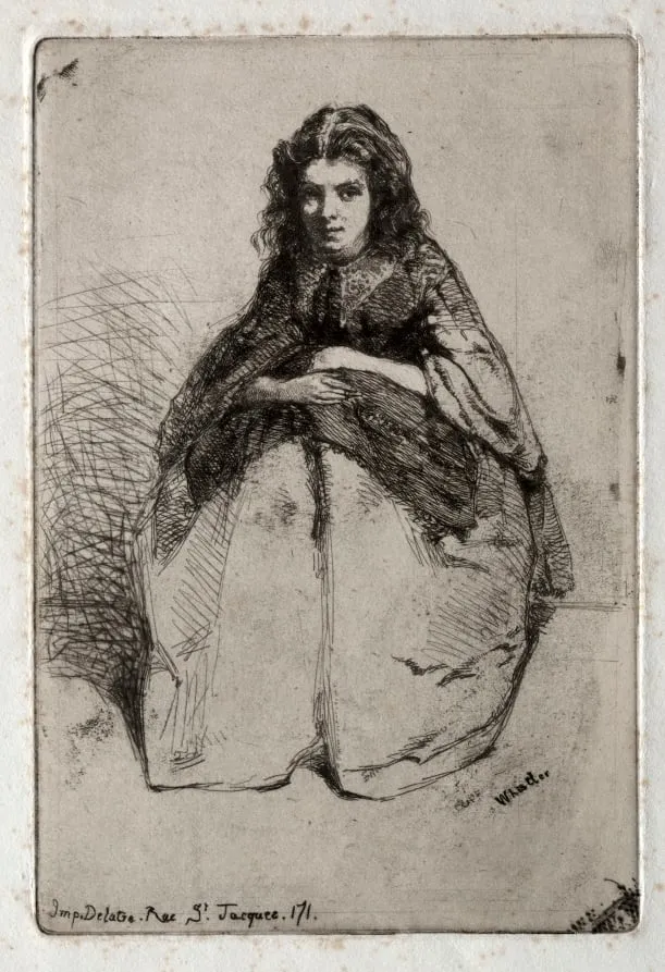 Twelve Etchings from Nature: Fumette, by James McNeill Whistler, 1858