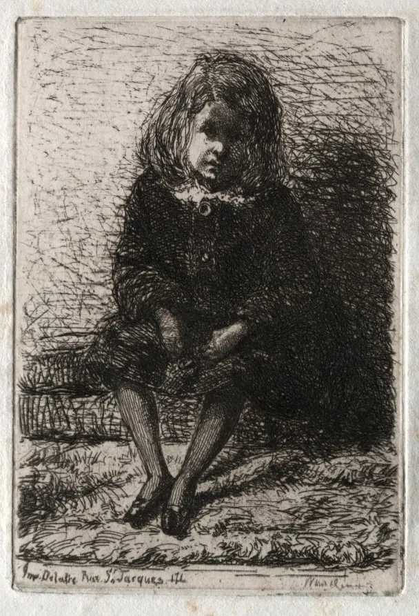 Twelve Etchings from Nature: Little Arthur, by James McNeill Whistler, 1858