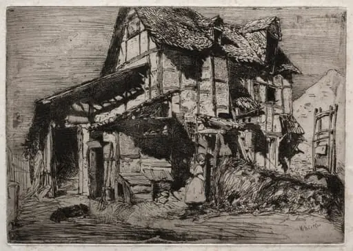 Twelve Etchings from Nature: The Unsafe Tenement, by James McNeill Whistler