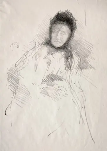Unfinished Sketch of Lady Haden, by James McNeill Whistler