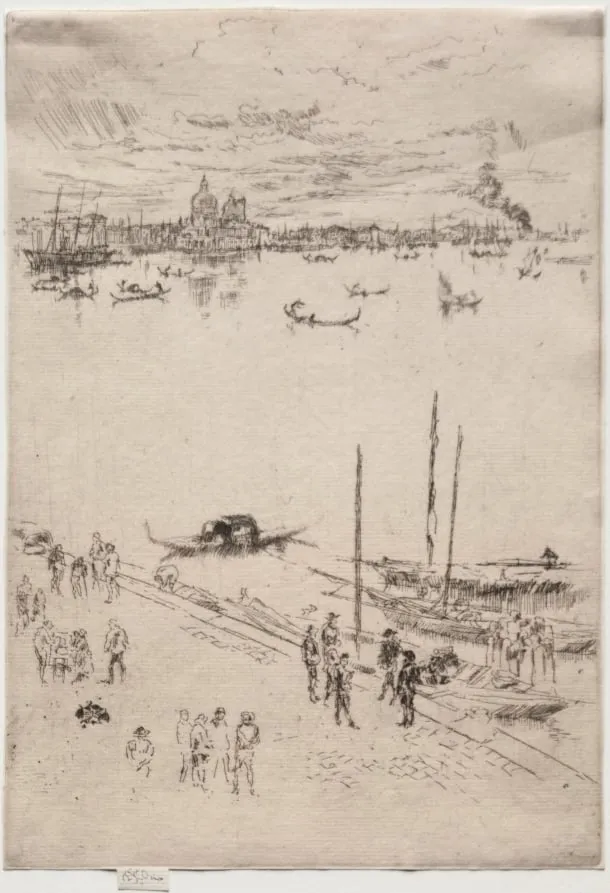 Upright Venice, by James McNeill Whistler, 1880