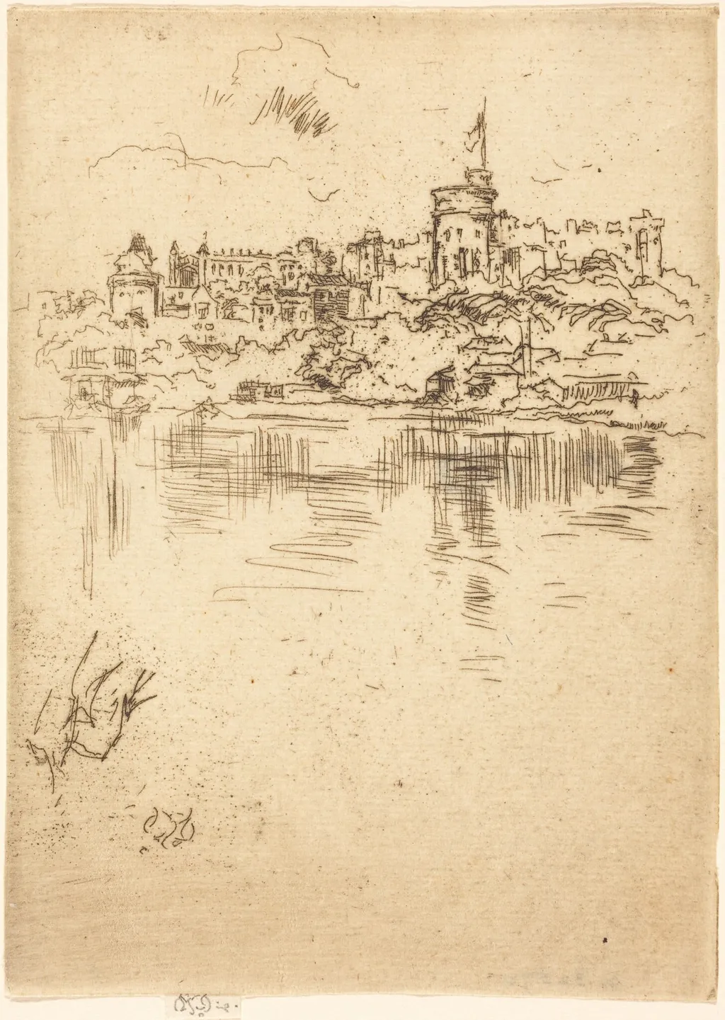Windsor, No. 2, by James McNeill Whistler, ink, 1887