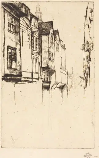 Wych Street, by James McNeill Whistler