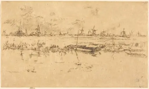Zaandam, by James McNeill Whistler