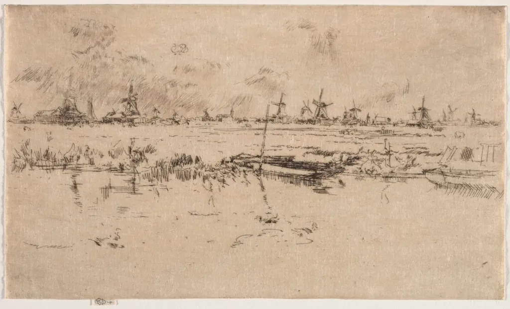 Zaandam, by James McNeill Whistler, 1889