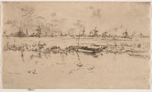 Zaandam, by James McNeill Whistler