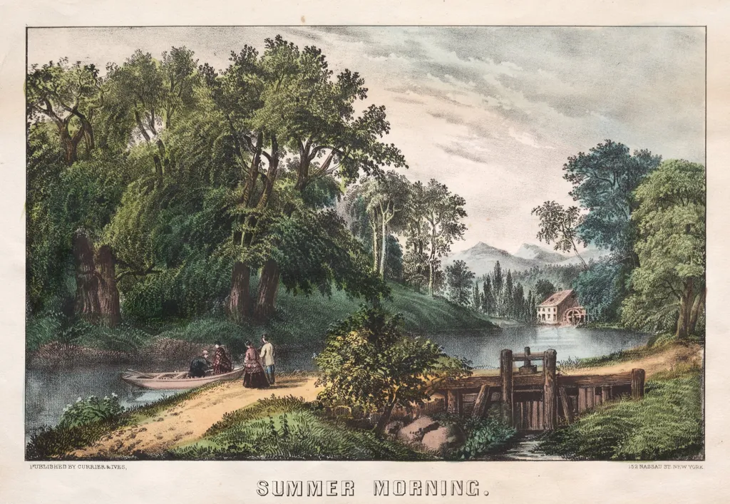 Summer Morning, by James Merritt Ives, 1855