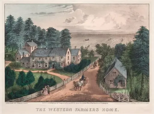 The Western Farmer's Home, by James Merritt Ives
