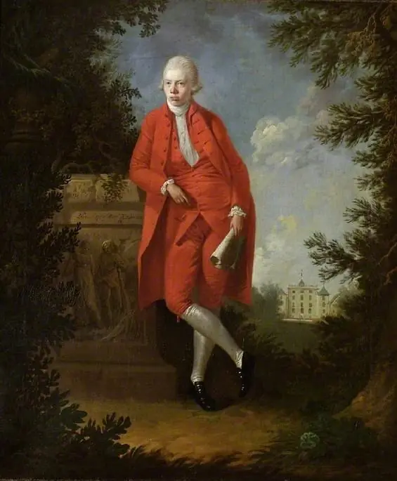 Young man in red, by James Millar