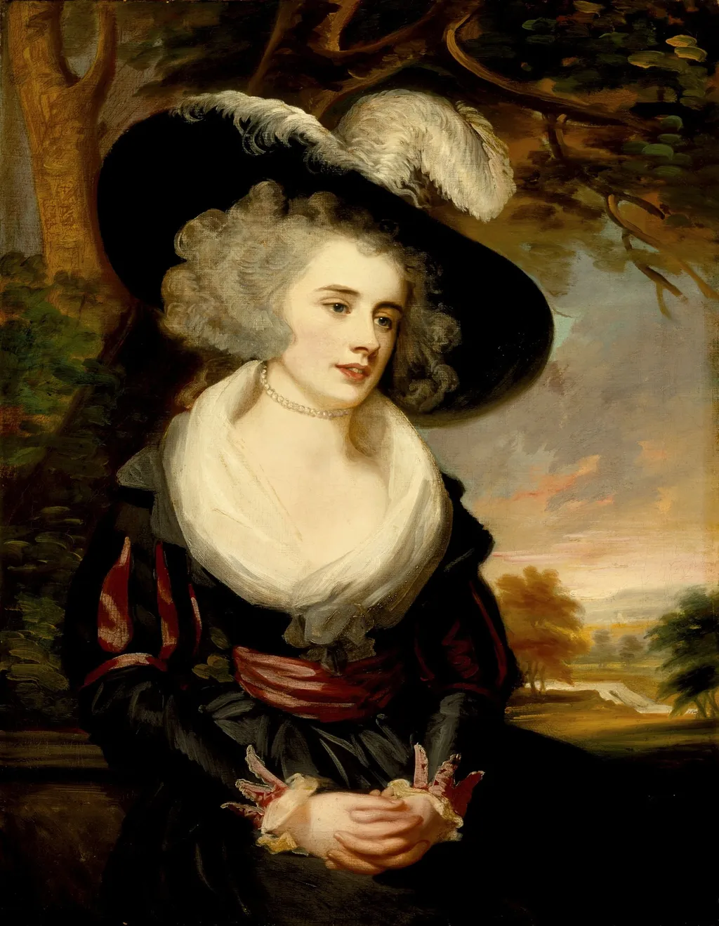 Portrait of Mrs. Smith Barwell, née Unwin, by James Northcote, oil, 1793