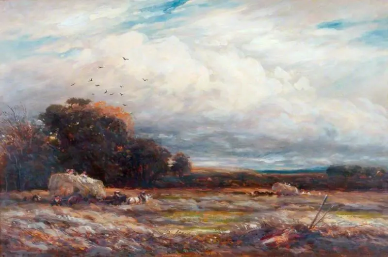 A Hayfield in Surrey, by James Orrock
