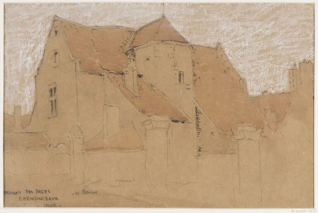 Maison des Pages, Chenonceaux, 1908, by James Paterson, 1908