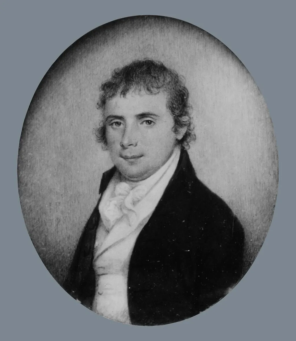 Jonathan Pinkney, Jr., by James Peale, watercolor, 1798