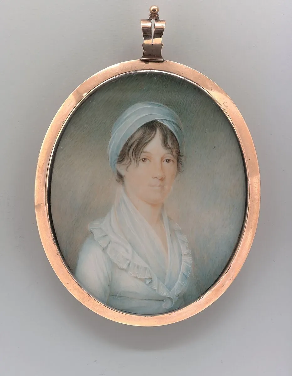 Mrs. Jonathan Pinkney, Jr. (Elizabeth Munroe), by James Peale, watercolor, 1798