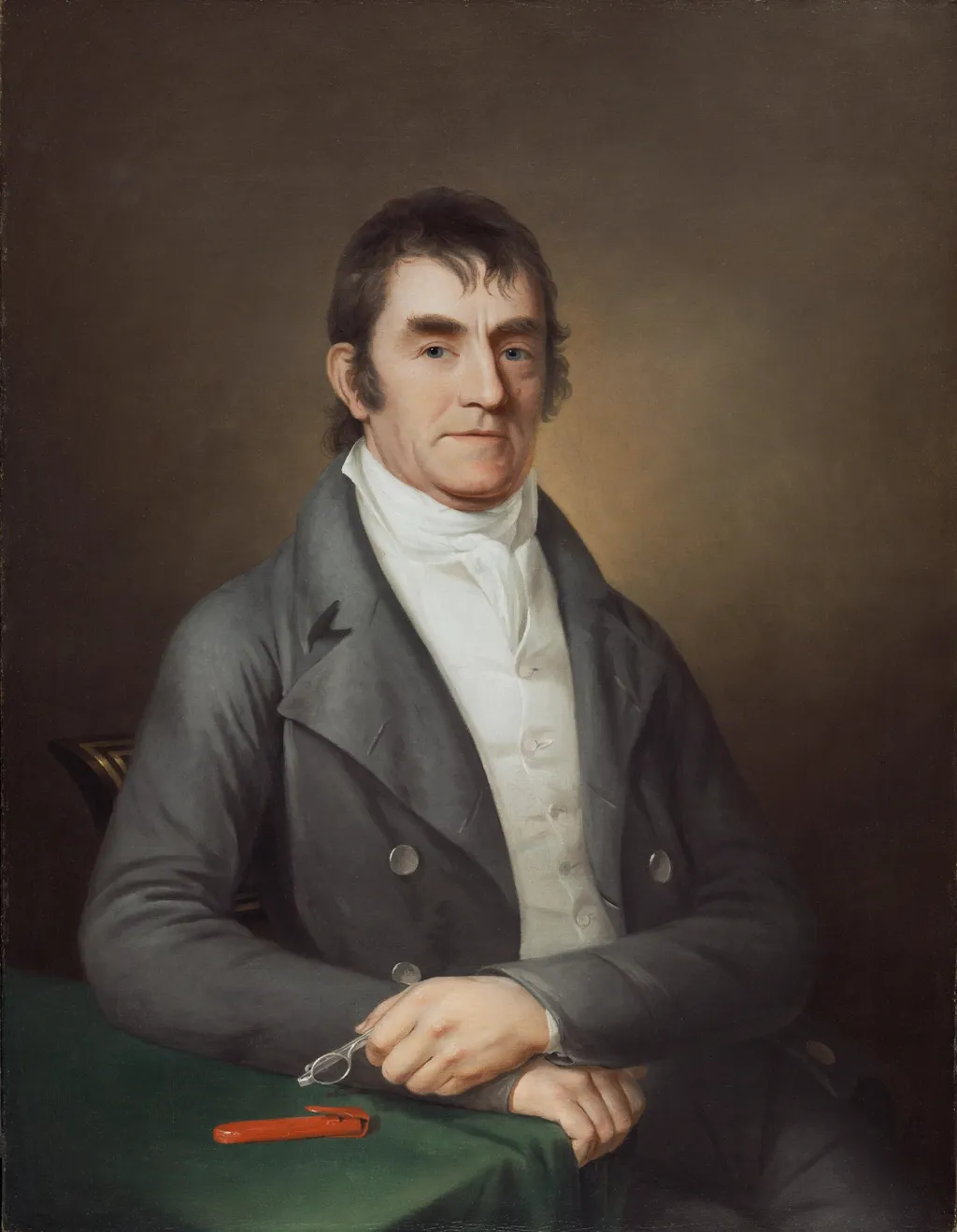 Portrait of John McAllister, Sr., by James Peale, oil, 1812