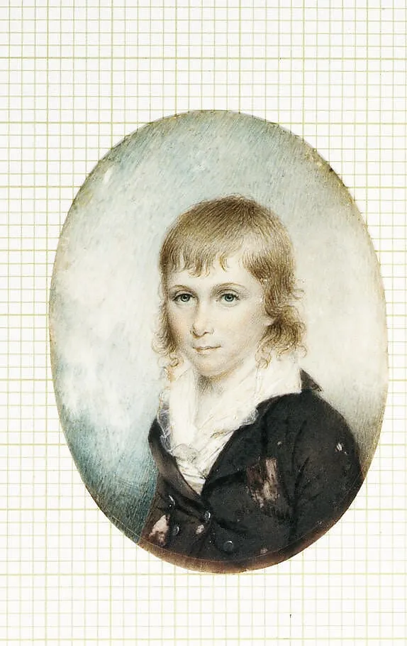 Pryor Smallwood, by James Peale, watercolor, 1798