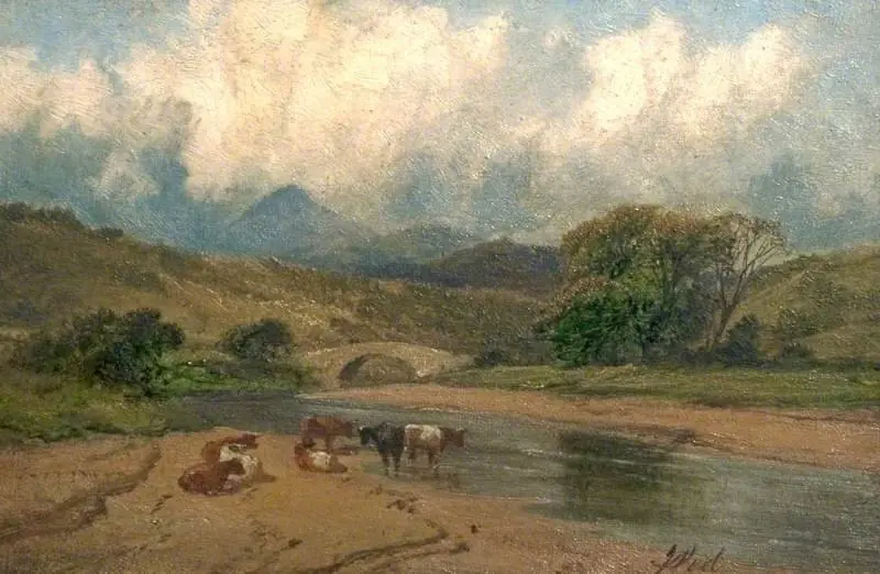 Scene in the Lake District, by James Peel