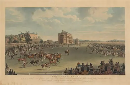 Doncaster Races: The Horses Starting for the Great St. Ledger Stakes, by James Pollard