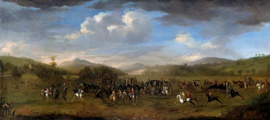 The Finish of a Horse Race with a Country Fair in the Background, by James Ross