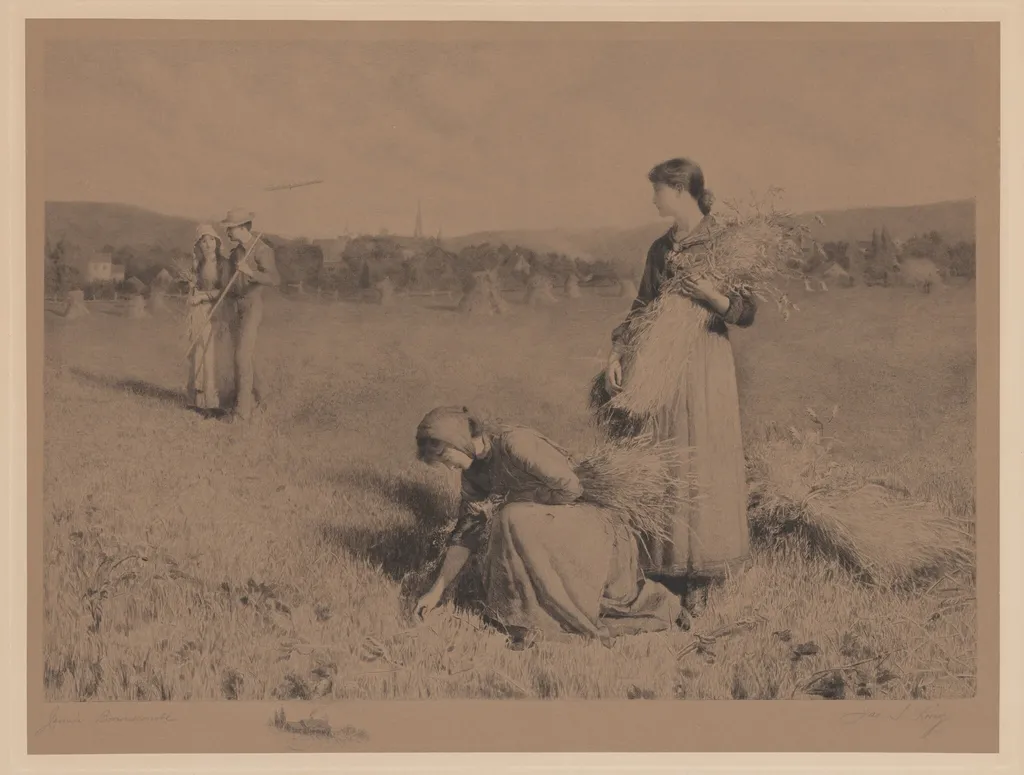 The Gleaners, by James S. King, ink, 1888
