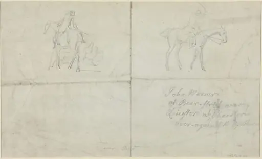 Mounted Horsemen [verso], by James Seymour