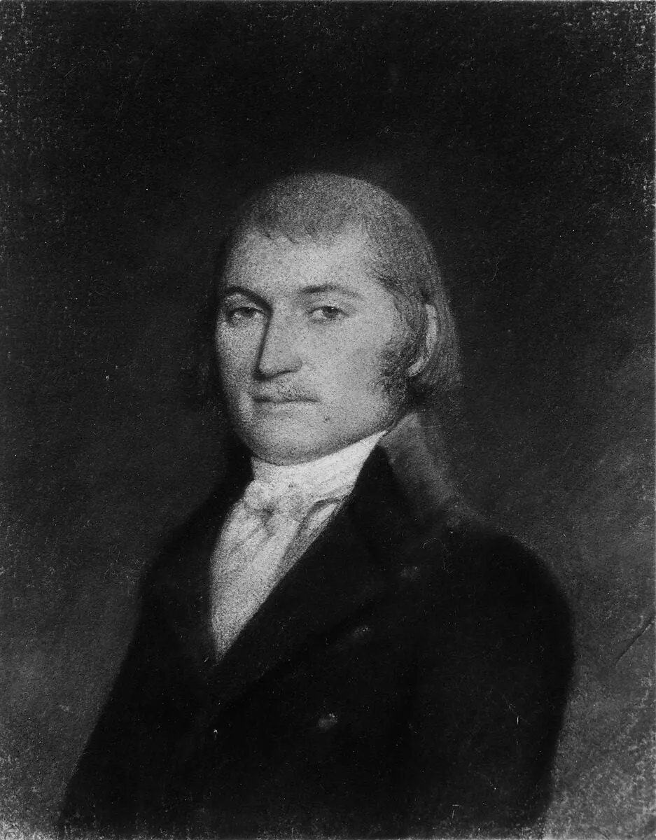 Josiah Ingersoll, Master-Warden of the Port of New York, by James Sharples|Ellen Wallace Sharples, pastel, 1751