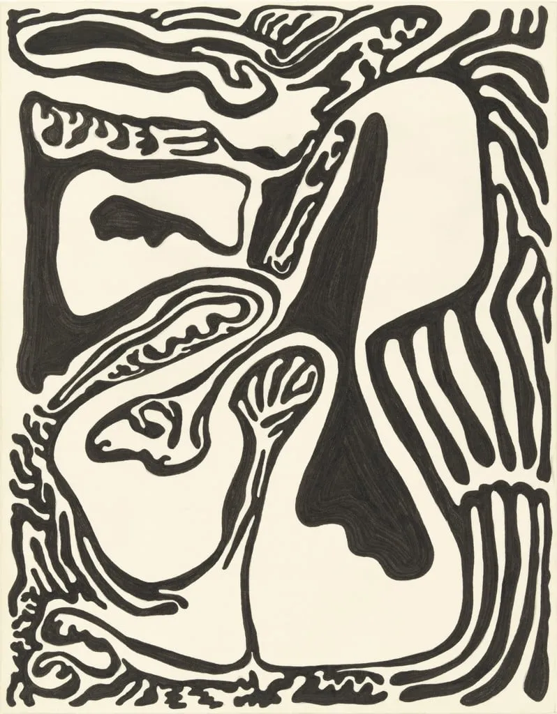 Untitled, by James Siena, graphite, 1990