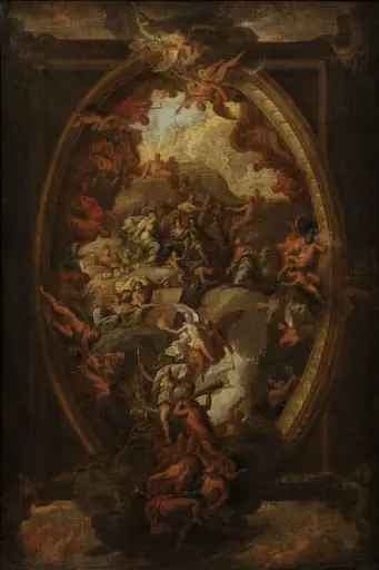 William and Mary Presenting the Cap of Liberty to Europe (sketch for the painted ceiling of the Great Hall, Greenwich Hospital), by James, Sir Thornhill