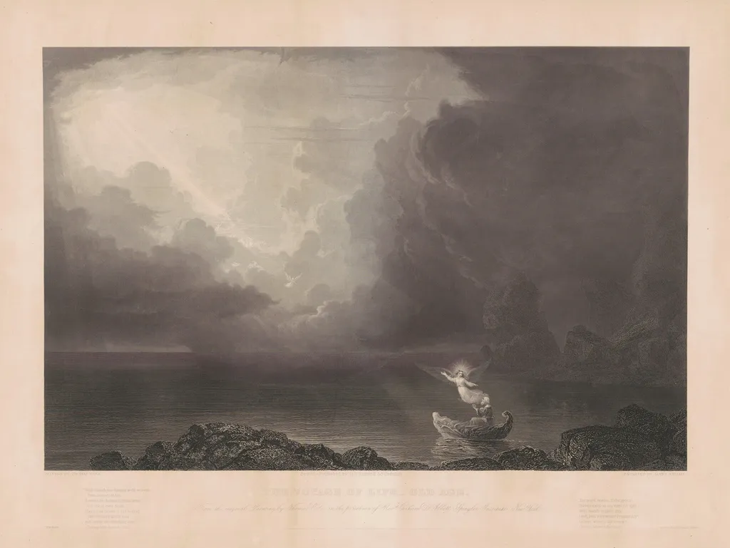 The Voyage of Life: Old Age, by James Smillie, ink, 1855