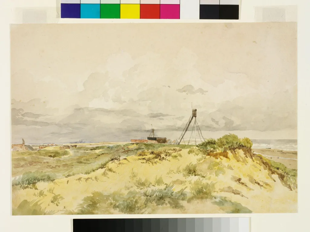 Norfolk, Sandhills on the Coast, by James Stark, watercolor, 1825