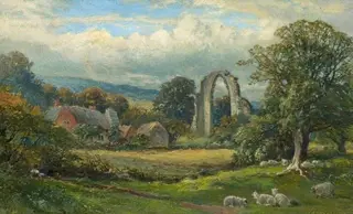 Dale Abbey, Derbyshire, by James Stephen Gresley, 1878