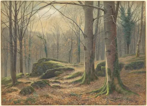 A Winter Morning, Hoar Frost Melting, by James Thomas Watts