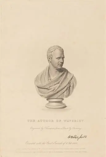 Bust of Sir Walter Scott, by James Thomson